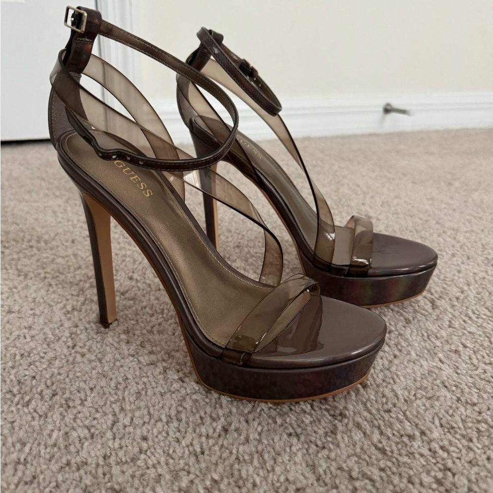 Metallic Strappy Sandals from Guess